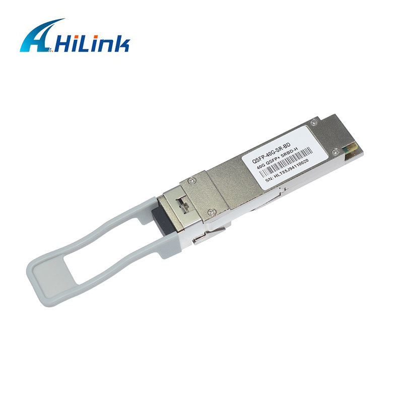 40Gb/s 100m QSFP+ 광섬유 모듈 바이-다이 듀플렉스 LC 핫 플러그 850/900nm MMF