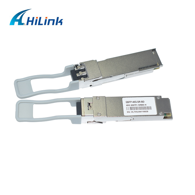 40Gb/s 100m QSFP+ 광섬유 모듈 바이-다이 듀플렉스 LC 핫 플러그 850/900nm MMF
