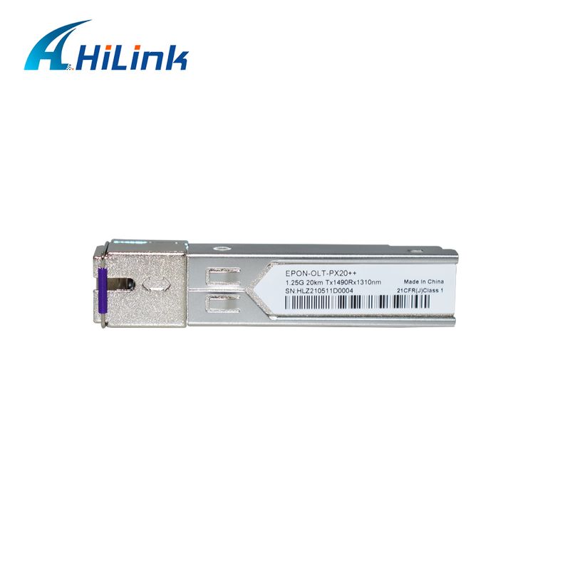 EPON OLT SFP 트랜시버 PX20+ PX20++ PX20++ + 1.25Gbps 데이터 속도 및 20KM 전송