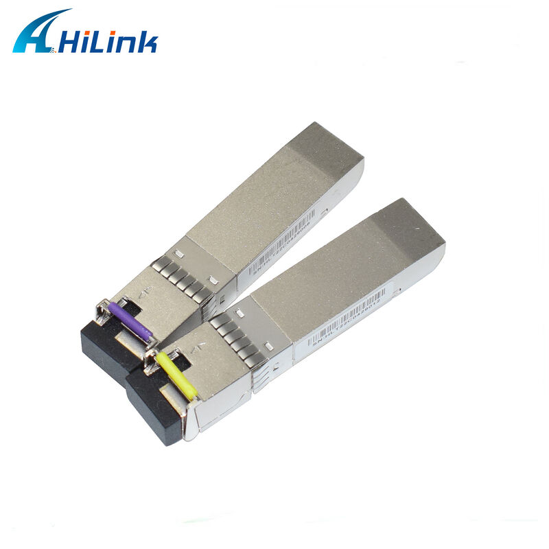 25Gb/s SFP28 BIDI 트랜시버 80km 범위를 가진 RoHS 6 컴플라이언스 핫 플러그 가능한 단일 LC DDM