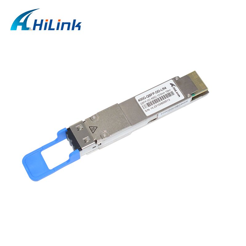 Hilink 400Gb/s QSFP-DD LR4 10km SMF 듀플렉스 LC 광 트랜시버 RoHS 준수