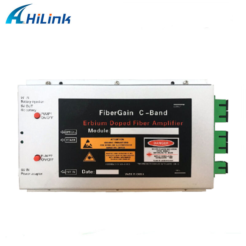 힐링크 미니 타입 EDFA 1550nm 15dBm 1 입력 1 출력 CATV 빌딩 통신 ERBIUM-DOPED FIBER AMPLIFIER