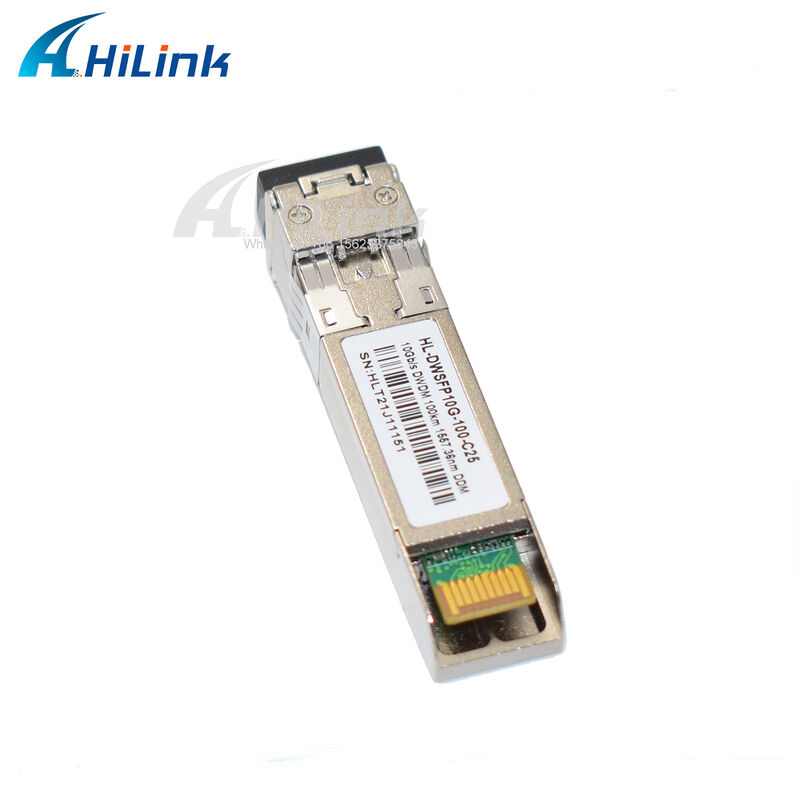10G SFP+ DWDM 트랜시버 80km 100km CH17~61 120km CH20~55 100GHz 산업용 상업용 온도