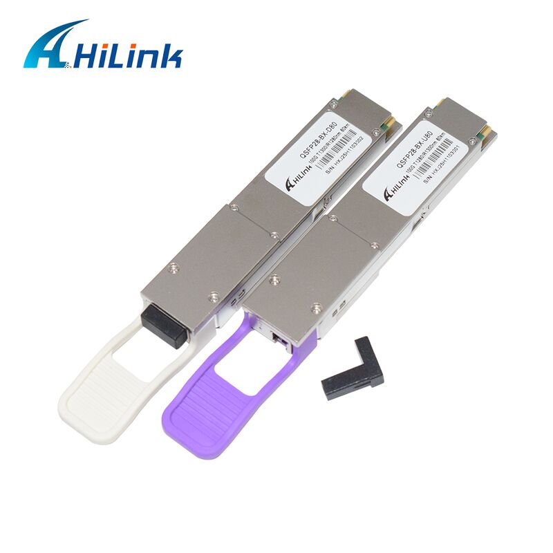 Hilink QSFP28-BX-U80/D80 80km 도달 거리 100Gb/s BIDI 광 트랜시버 모듈 (100G 이더넷용)