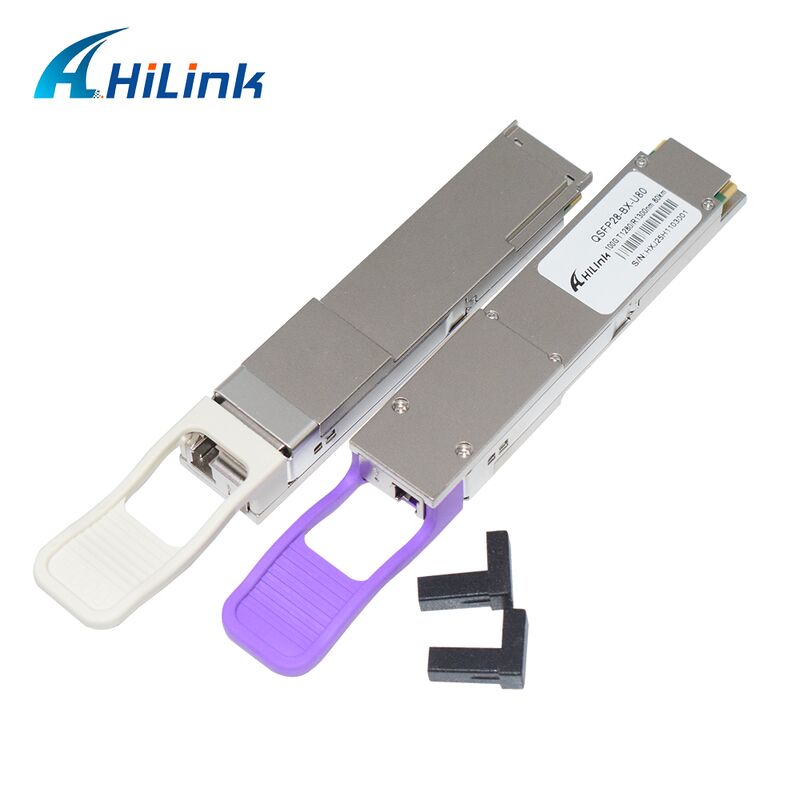 Hilink QSFP28-BX-U80/D80 80km 도달 거리 100Gb/s BIDI 광 트랜시버 모듈 (100G 이더넷용)