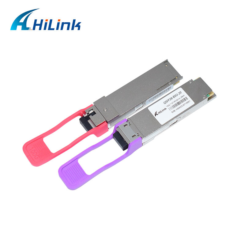 힐링크 HL-QSFP28-100G-UD-20 100Gb/s 20km QSFP28 BIDI LR1 광 수신기 모듈