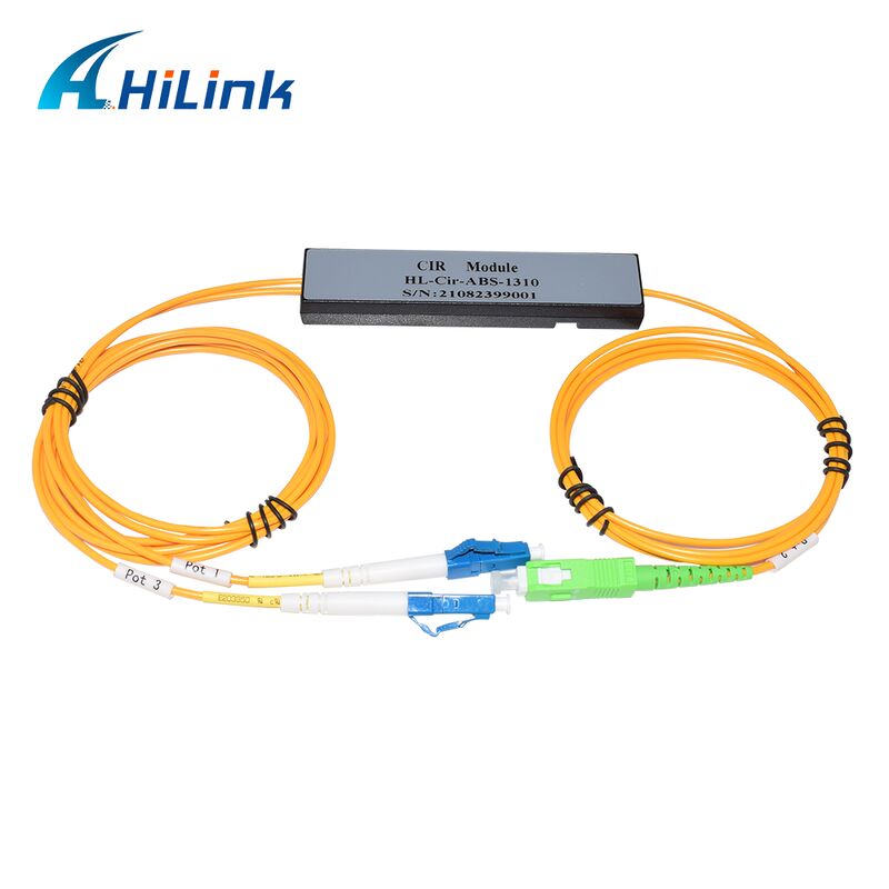 HL-Cir-1310 3포트 광순환기 포트1&포트3-LC/UPC 포트2-SC/APC 1310nm/1550nm/1610nm 데이터센터용 ABS 박스