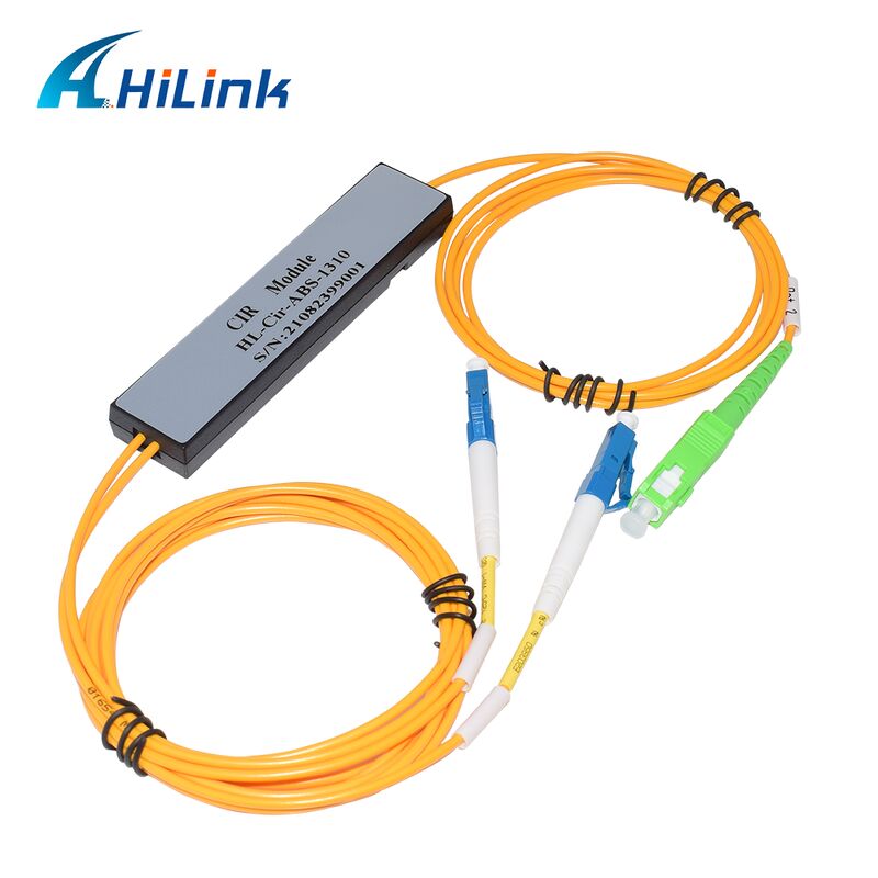HL-Cir-1310 3포트 광순환기 포트1&포트3-LC/UPC 포트2-SC/APC 1310nm/1550nm/1610nm 데이터센터용 ABS 박스