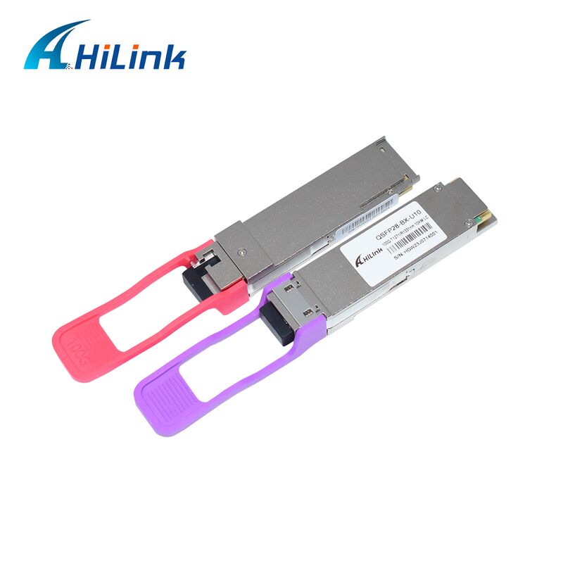힐링크 HL-QSFP28-100G-UD-10 100Gb/s QSFP28 LR BIDI 10km 싱글 람다 광 수신기 모듈