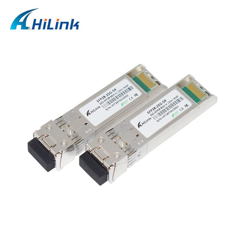 HL-SFP28-25G-SR 25G SFP28 SR 듀얼 LC 트랜시버 (25Gbps 데이터 속도, 100m 거리, 850nm 파장)