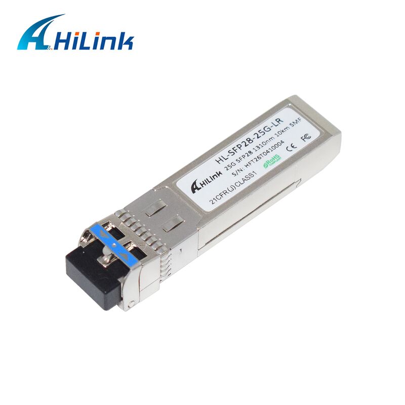 HL-SFP28-LR-10KM 25G SFP28 트랜시버 10km 전송 거리, 25.78Gbps 데이터 속도 및 낮은 전력 소비 <1.2W