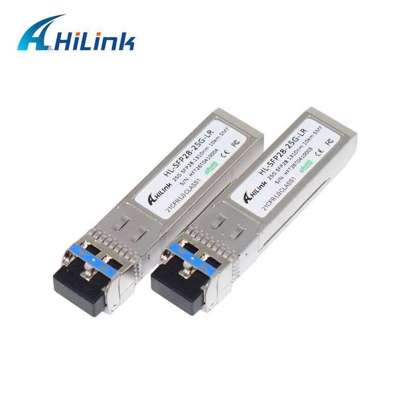 HL-SFP28-LR-10KM 25G SFP28 트랜시버 10km 전송 거리, 25.78Gbps 데이터 속도 및 낮은 전력 소비 <1.2W