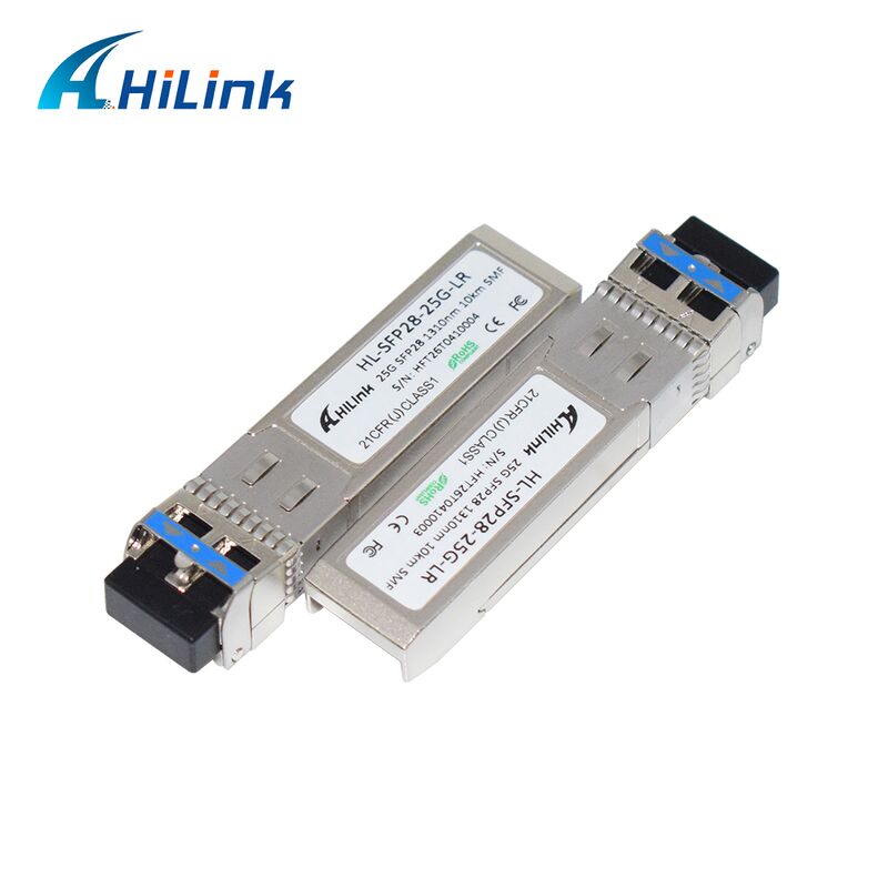 HL-SFP28-LR-10KM 25G SFP28 트랜시버 10km 전송 거리, 25.78Gbps 데이터 속도 및 낮은 전력 소비 <1.2W