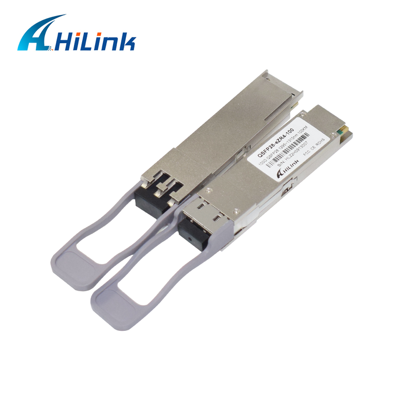 Hilink 100G QSFP28 Optical Transceiver with 100km Distance 1295~1304nm Wavelength and SOA PIN Detector