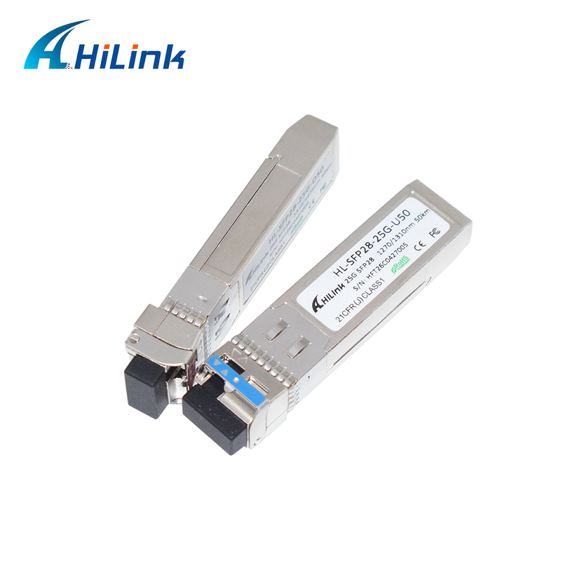 25Gb/s 50Km SFP28 BIDI 송수신기 APD+PIN LC 커넥터 SFP28 광학 모듈 DOM