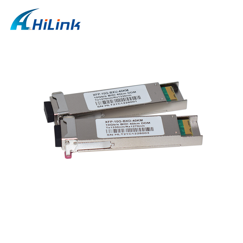 고속 데이터 전송을 위한 40km 도달 범위 및 DDM 기능을 갖춘 10Gb/s XFP 양방향 트랜시버