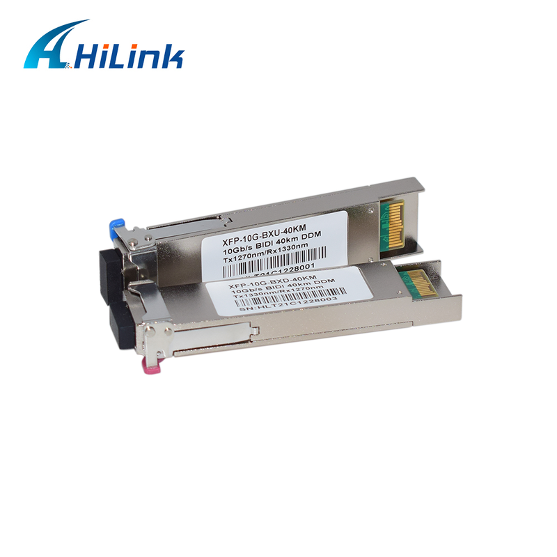 고속 데이터 전송을 위한 40km 도달 범위 및 DDM 기능을 갖춘 10Gb/s XFP 양방향 트랜시버