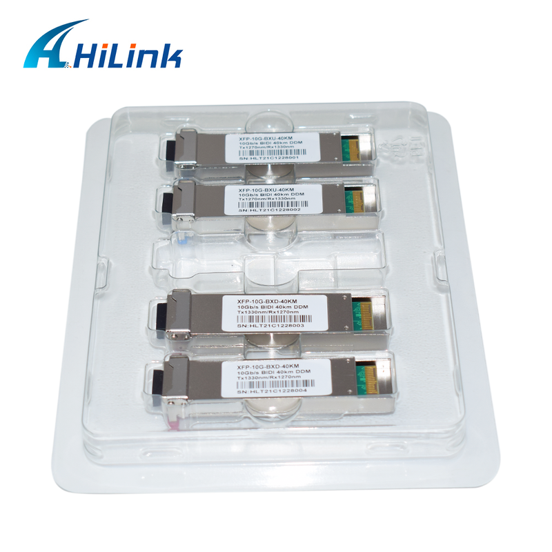 고속 데이터 전송을 위한 40km 도달 범위 및 DDM 기능을 갖춘 10Gb/s XFP 양방향 트랜시버