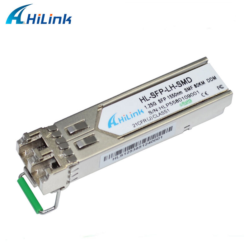 힐링크 1.25Gb/s SFP 광 수신기 1550nm 80km 핫 플러거블 GBIC RoHS 컴플라이언스