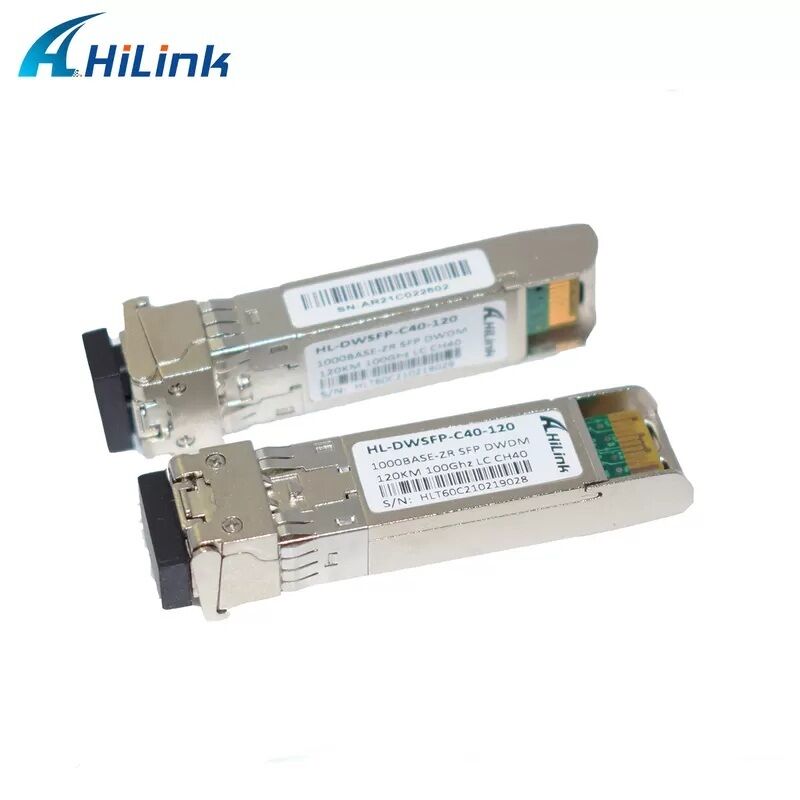 힐링크 호환 1.25G DWDM SFP 광 수신기 듀플렉스 LC 커넥터 40km/80km/120km/160km 거리에