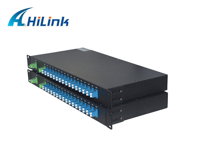 16의 수로 C21-C36는 산, LC/UPC 확장 항구 DWDM Mux Demux 섬유 FMU 1U 선반 이중으로 합니다