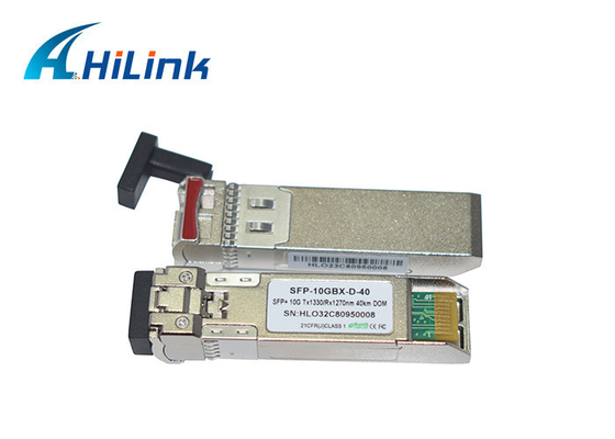 끼워 넣을 수 있는 뜨거운 히링크 10G SFP+ BIDI WDM 40 킬로미터 광 섬유형 송수신기 모듈 1270nm 1330nm
