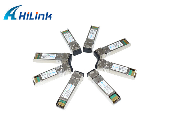 두 부분으로 된 LC 연결기 광학 모듈 10G 토대 SFP+ DWDM 80KM 100GHZ CH17-CH61