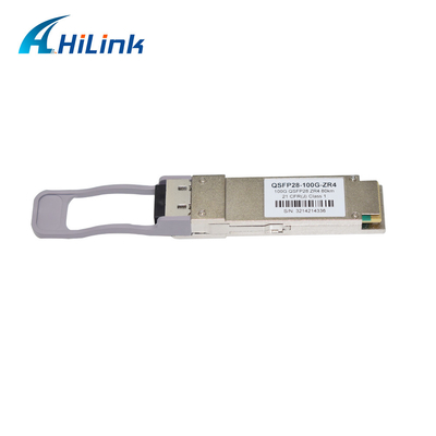 80 킬로미터 1310nm SMF 두 부분으로 된 LC QSFP 그빅 광 송수신기 모듈 QSFP28 100G ZR4 DOM