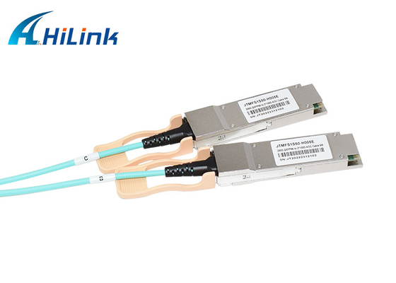 2xQSFP56 SR2 850nm 5m AOC 케이블에 대한 데이터 센터 활동적 광케이블 200G QSFP56 SR4