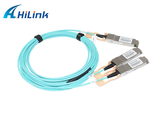 5G 센터를 위한 인피니밴드 AOC 케이블 200G 탈출 2xQSFP56 100G PAM4 활동적 광케이블