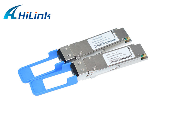 이중 통신 LC SMF 광 송수신기 모듈 100GBASE-LR1 QSFP28 한 개이 람다 1310nm 10 킬로미터 DOM