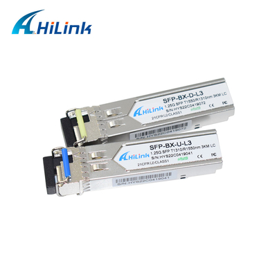 1000BASE 1.25G WDM BIDI SFP+ 송수신기 모듈 3KM 연결기 1310nm / 1550nm 3KM SM DOM