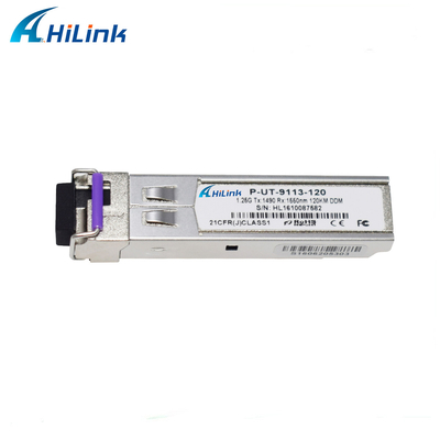 기가비트 1.25GBASE 120KM SFP+ 송수신기 모듈 BIDI LC 코넥타 RX1550nm 단일모드 DOM