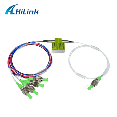 FSW 1x4 광 스위치 SM 1260 ~ 1620nm 900 um 비 래칭하는 FC / APC 연결기