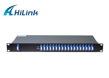 18 수로 CWDM Mux Demux 단위 쌍신회로 섬유 1270-1610nm LC/UPC 20nm 다중화기