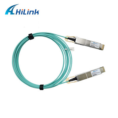 400G QSFP DD 액티브 광 케이블 8x26.5625GBd ((PAM4) 전기 인터페이스 DDM 3M MMF 케이블