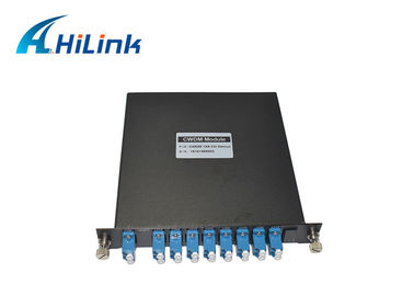 8CH CWDM 광학적인 Mux Demux LGX 카세트 단 하나 섬유 LC/UPC 1270nm-1410nm