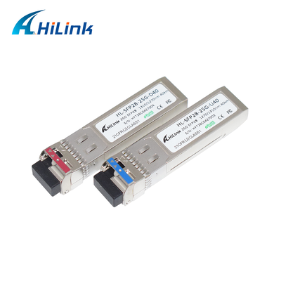 25GBASE SFP28 25G BIDI 10KM 1270/1330nm DML+PIN LC 광 모듈 트랜시버 DOM