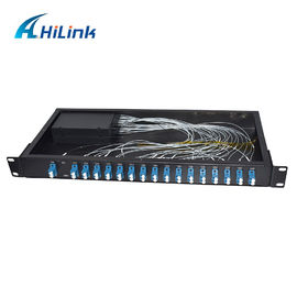 LC/UPC 16ch Cwdm 광학적인 Mux Demux 1U 선반 산 이중 섬유 1310nm~1610nm