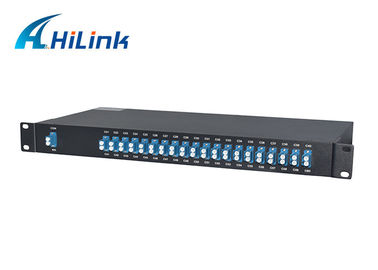 40CH AAWG DWDM 단위 MUX DEMUX는 섬유 0.7m 길이 C21-C60 LC/UPC 연결관을 골라냅니다