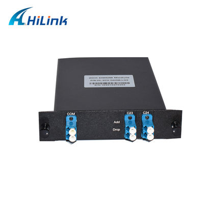 100GHz FTTX 1310nm 2CH 광 Mux Demux OADM DWDM 추가 드롭 모듈