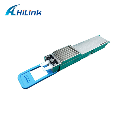 80KM 듀얼 CS Qsfp 광 트랜시버 100G DWDM EML 2*27.5G DWDM TOSA