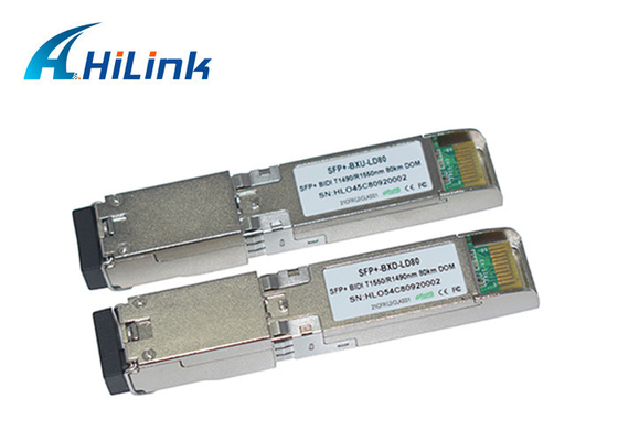 WDM 1550nm SFP+ 송수신기 모듈 1.5W DDM 10G 단일 파이버 XFP LC