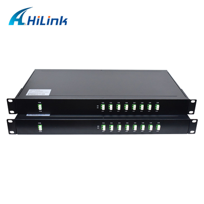 2x8ch DWDM 먹스 역다중화기 모듈 낮은 푸시 다운 리스트 19 인치 1U 랙 말 탄 LC 자동 위상 조정